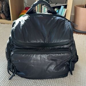 Caraa nylon large baby bag black
